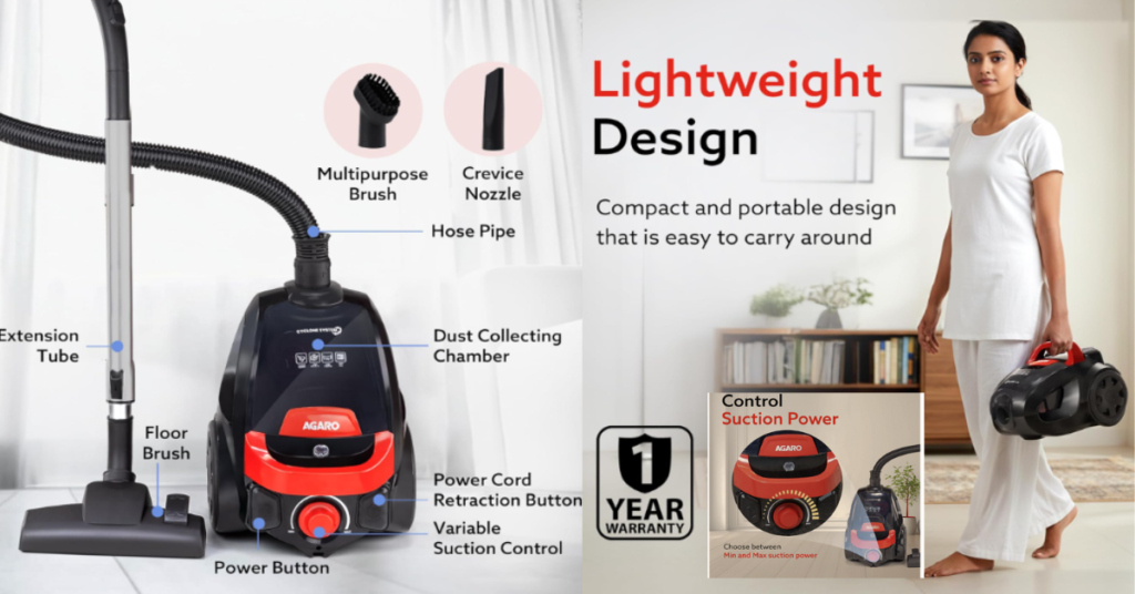 bagless vacuum cleaner for home