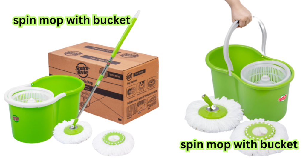 spin mop with bucket